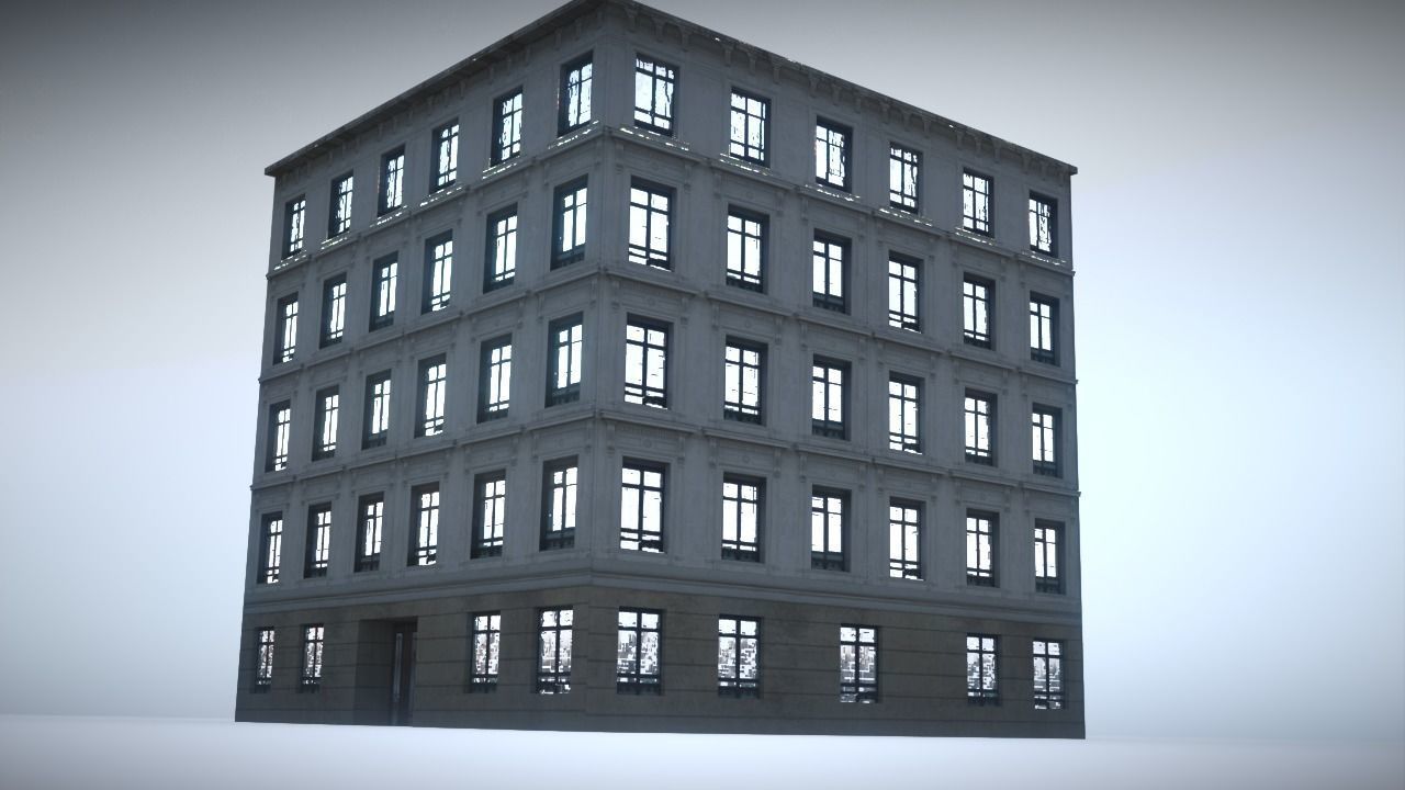 City House Low-poly 3D model_10