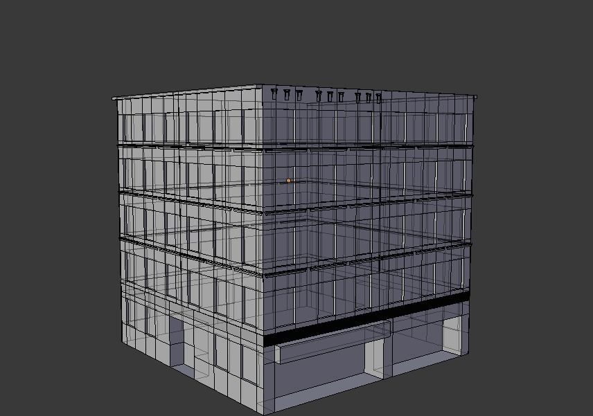 City House Low-poly 3D model_6