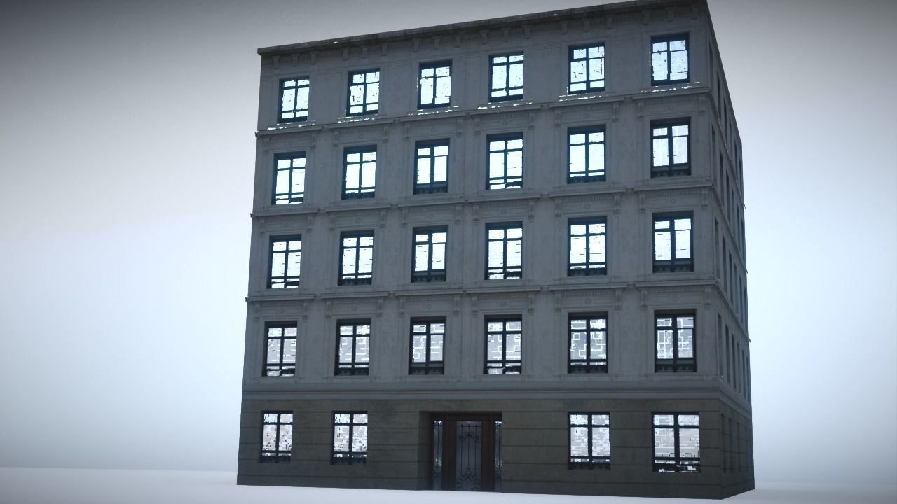 City House Low-poly 3D model_7
