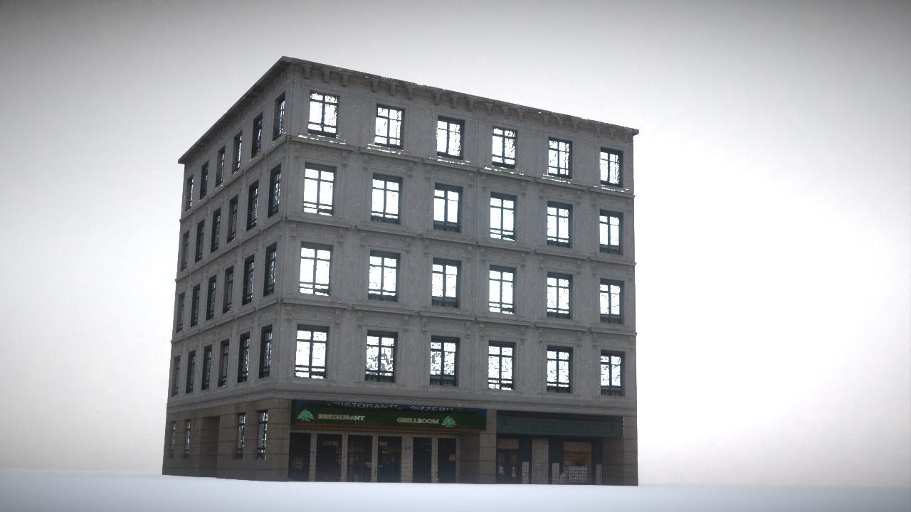 City House Low-poly 3D model_13