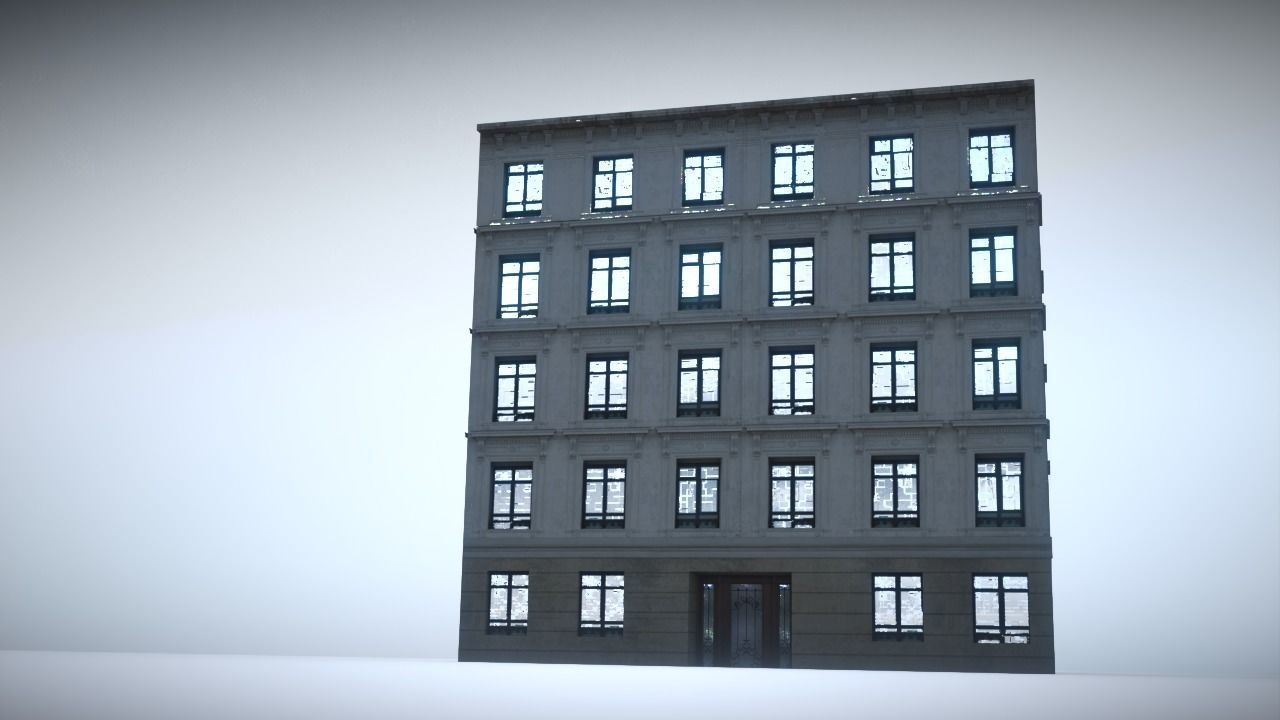 City House Low-poly 3D model_5
