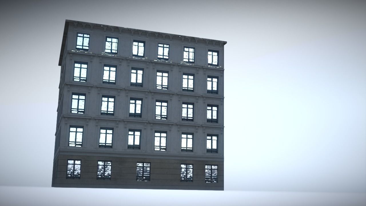 City House Low-poly 3D model_8