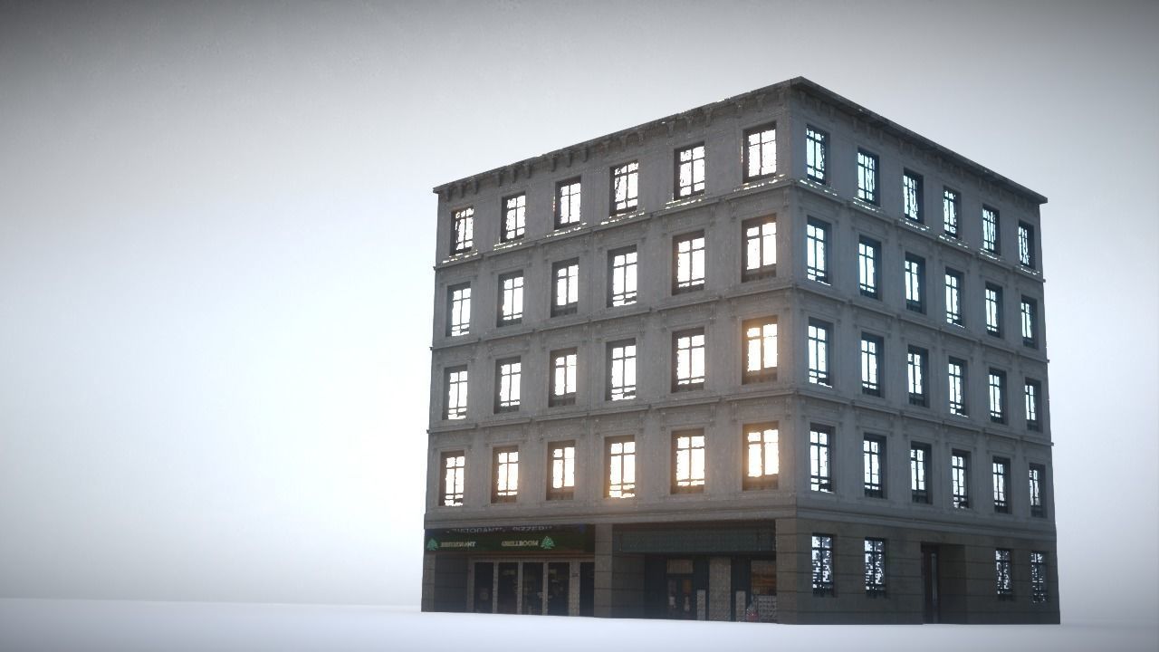 City House Low-poly 3D model_18