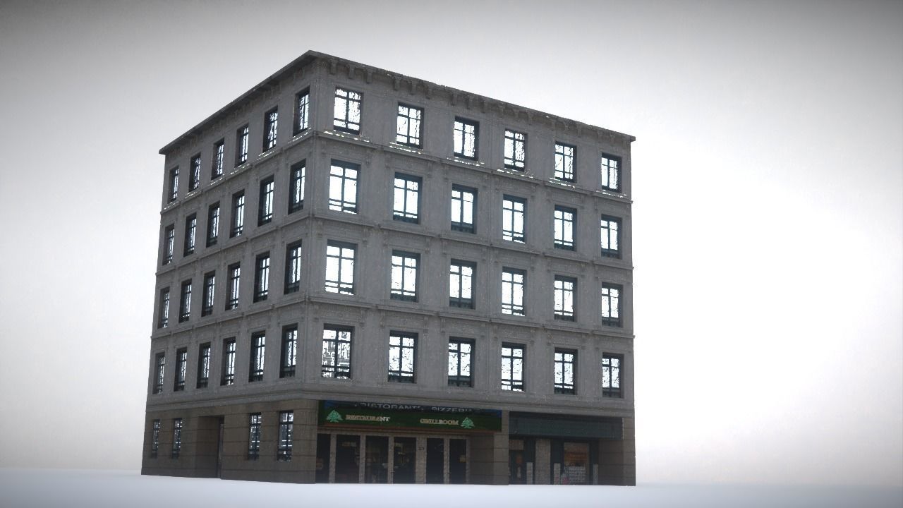 City House Low-poly 3D model_17