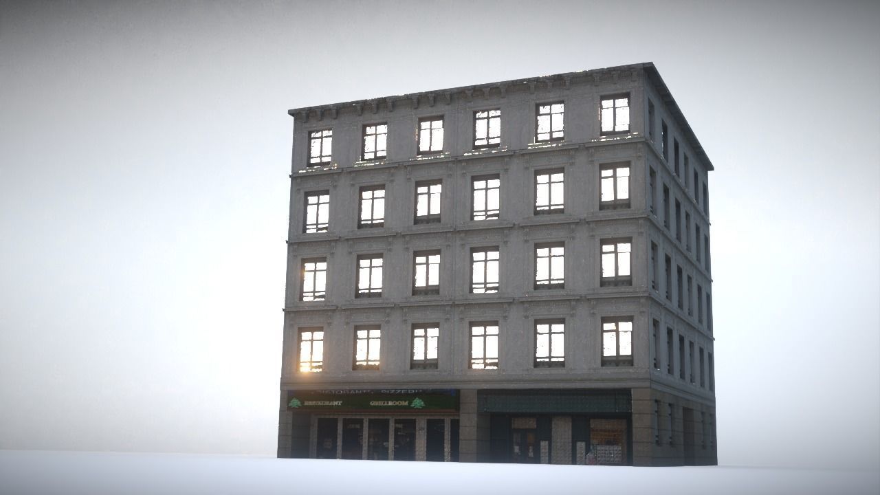 City House Low-poly 3D model_15