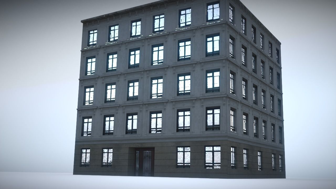 City House Low-poly 3D model_9