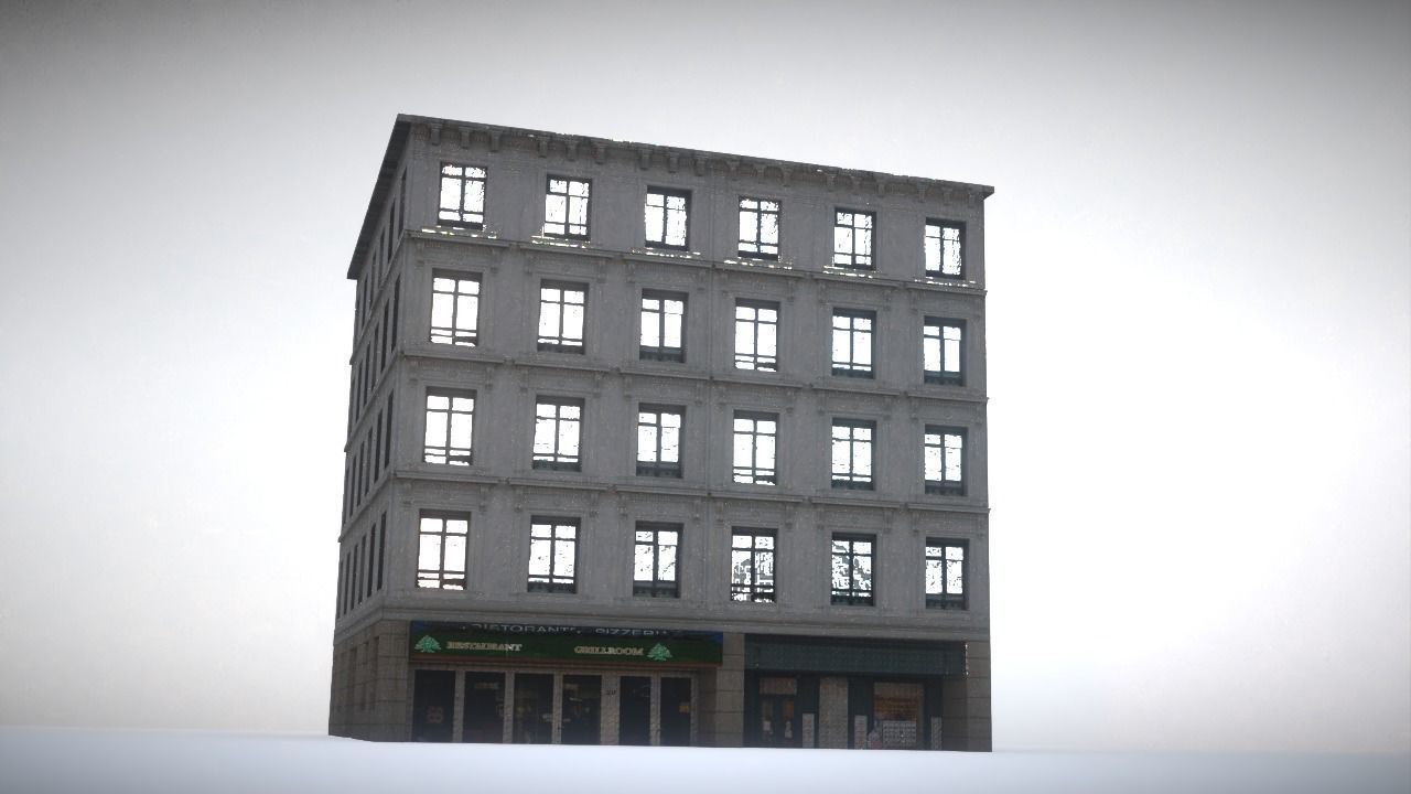 City House Low-poly 3D model_12