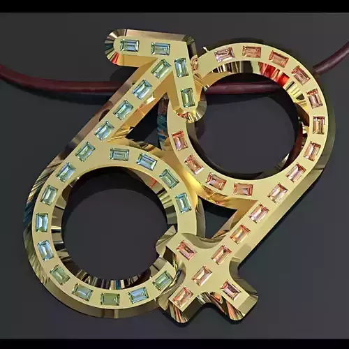 Kinky 69 pendant  3D print model
