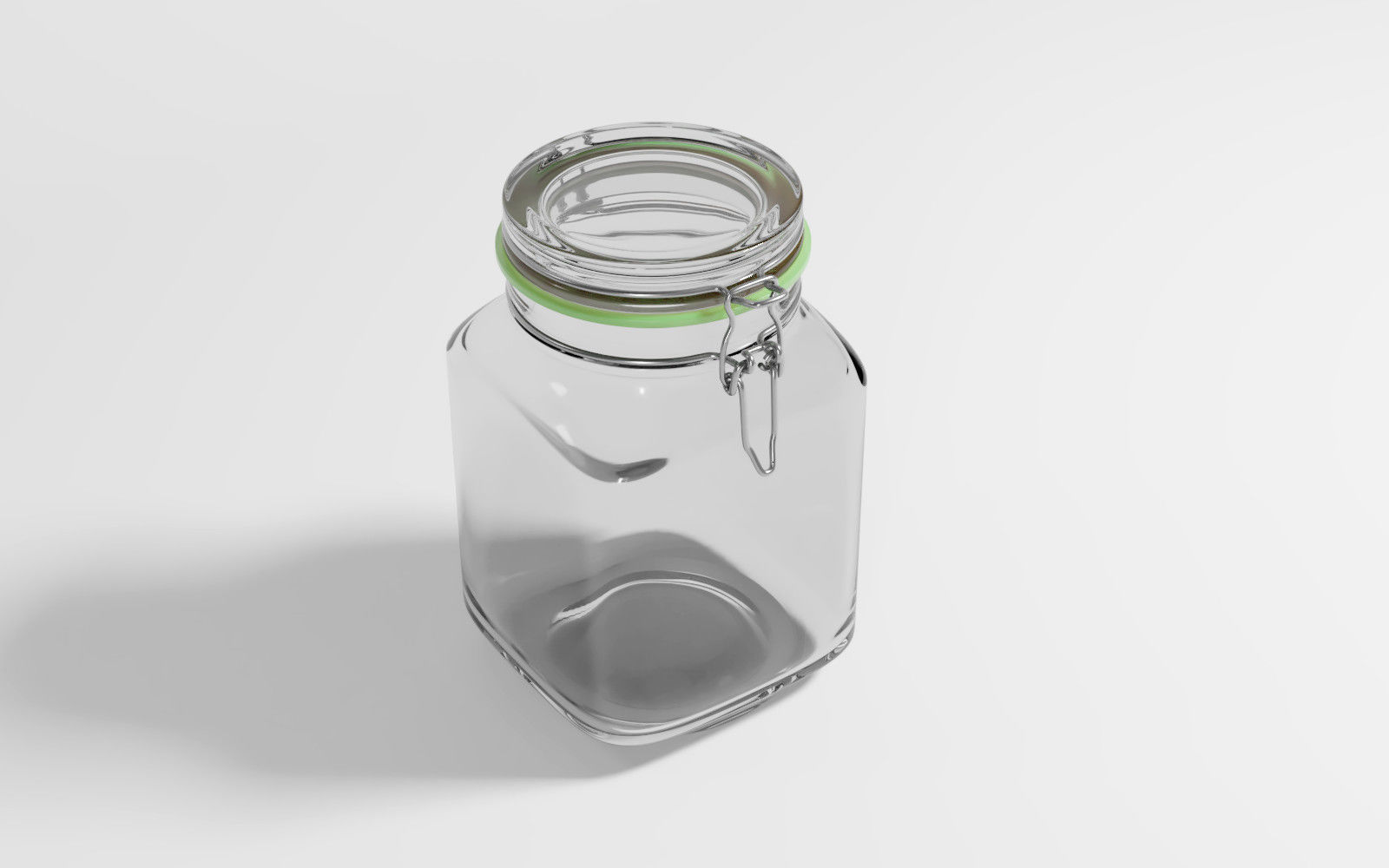 Glass jar 3D model_2