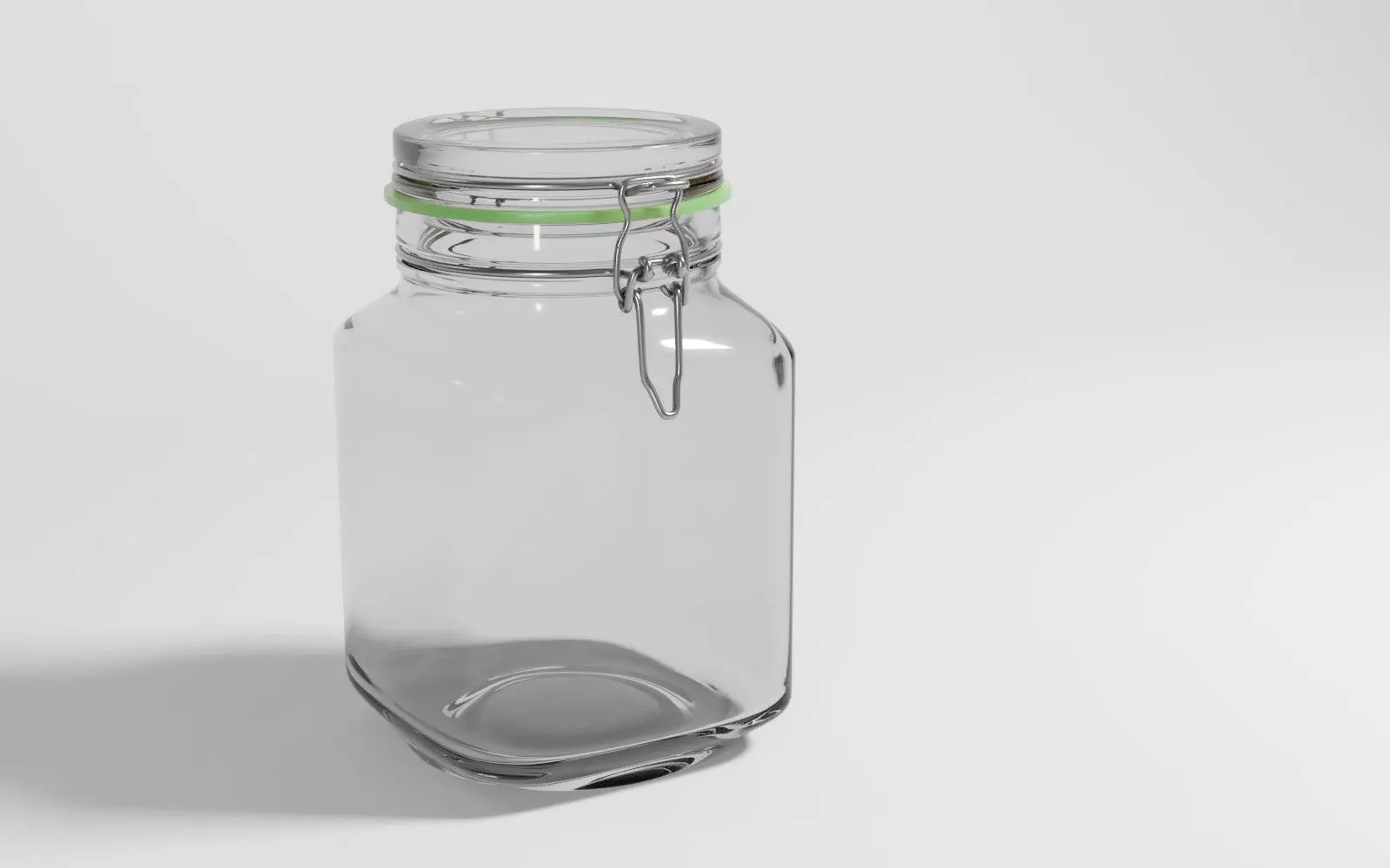 Glass jar 3D model_0