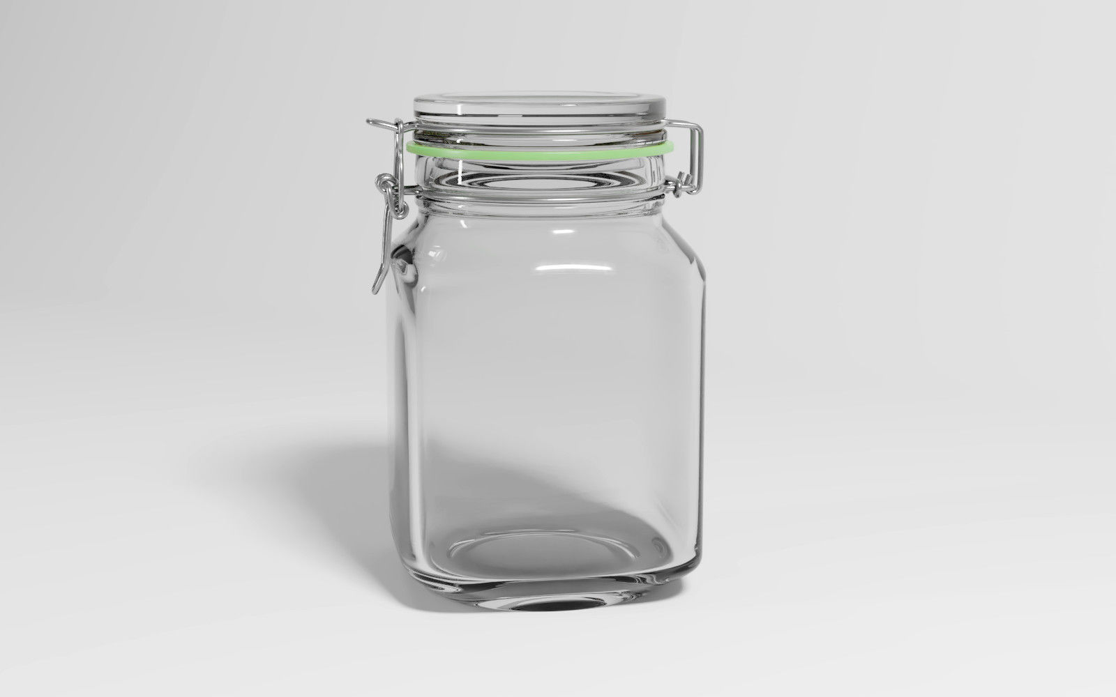 Glass jar 3D model_1