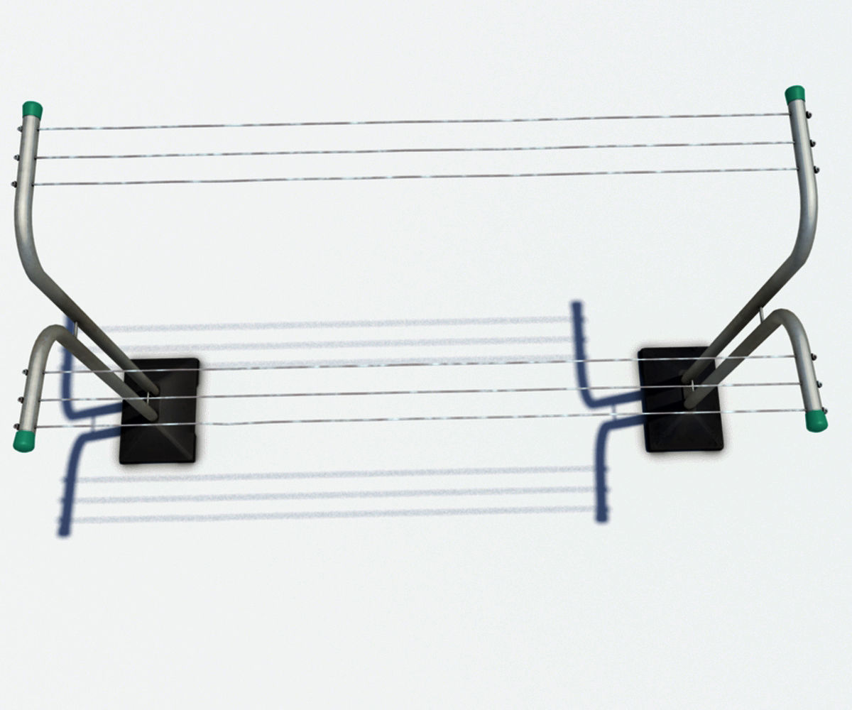 Drying rack Low-poly 3D model_4