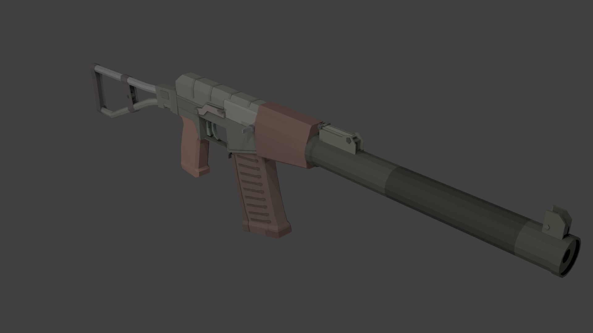 AS Val Low-poly 3D model_4