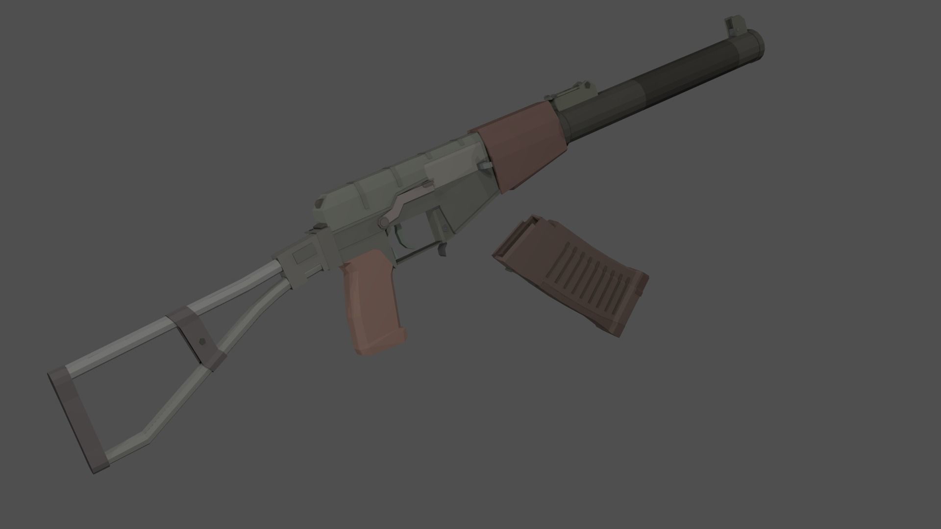 AS Val Low-poly 3D model_1