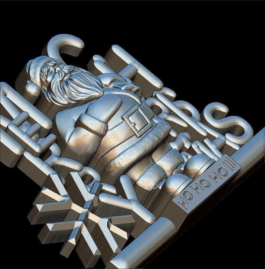 Santa Claus Merry Christmas 3D print model_10