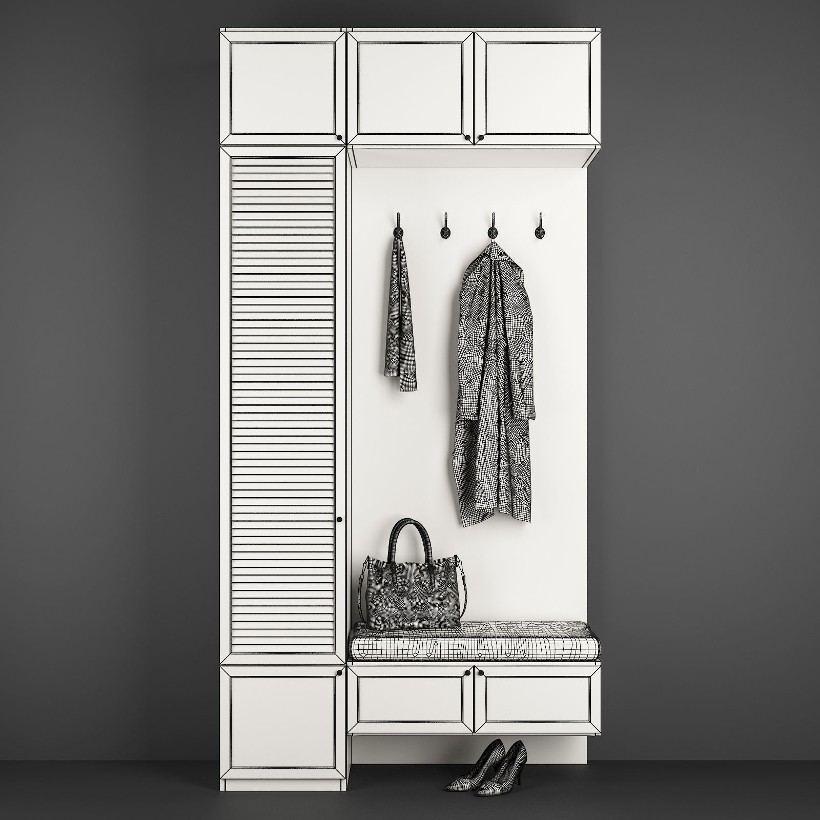 Entryway furniture 10 3D model_3