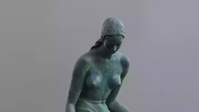 Bronze Sculpture Low-poly 3D model