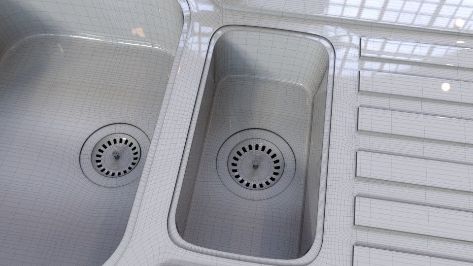 Kitchen Sink  Low-poly 3D model_2