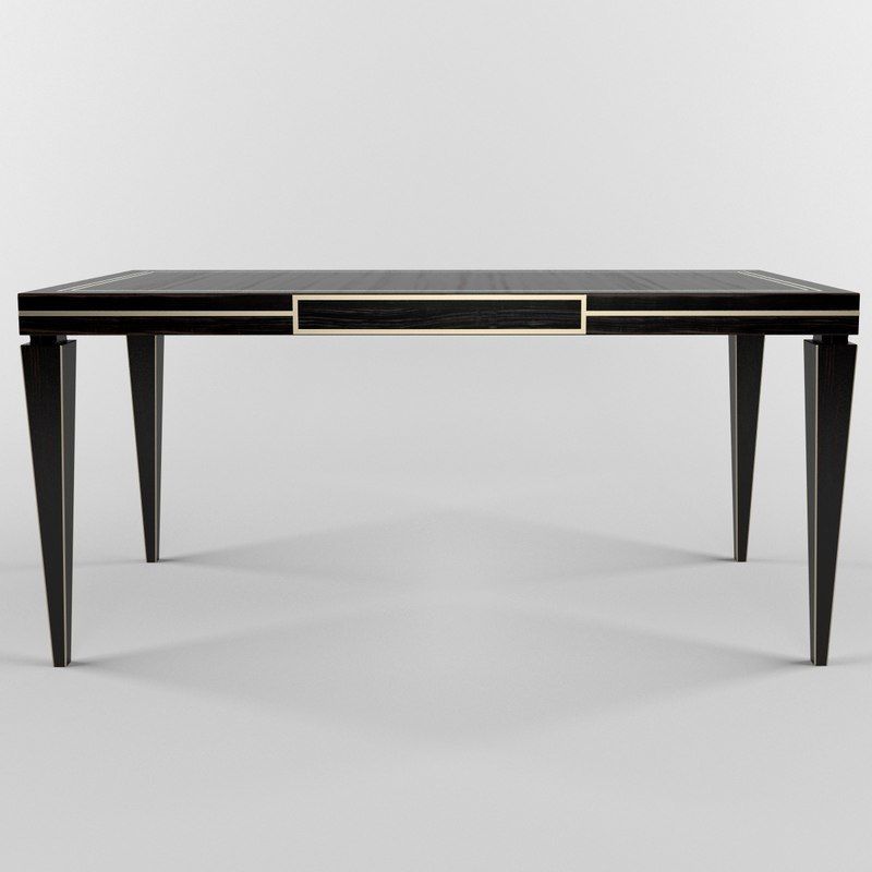 Allier Writing Table 3D model_1