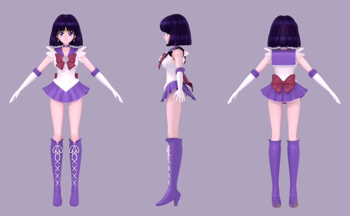 Chibiusa and Hotaru 3D Model Collection_9