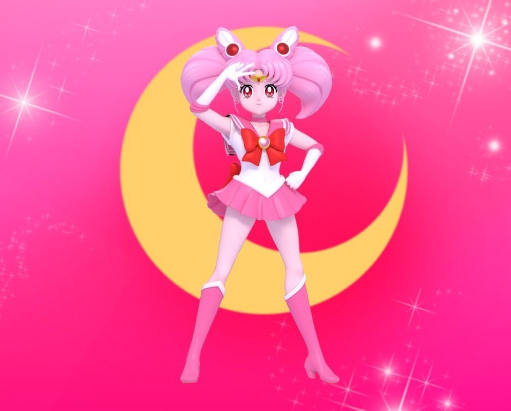 Chibiusa and Hotaru 3D Model Collection_1