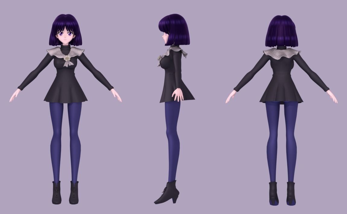 Chibiusa and Hotaru 3D Model Collection_10