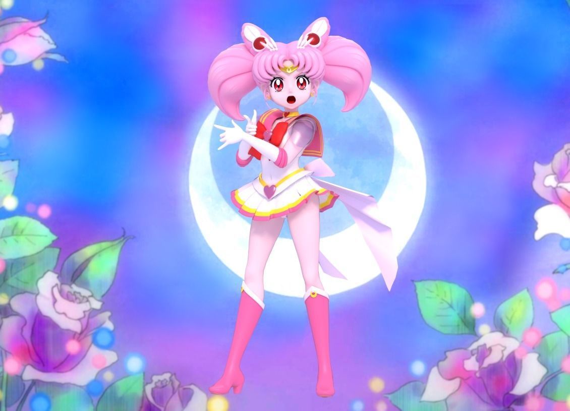 Chibiusa and Hotaru 3D Model Collection_2