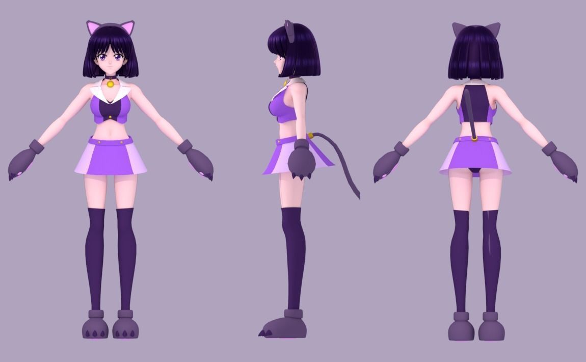 Chibiusa and Hotaru 3D Model Collection_14