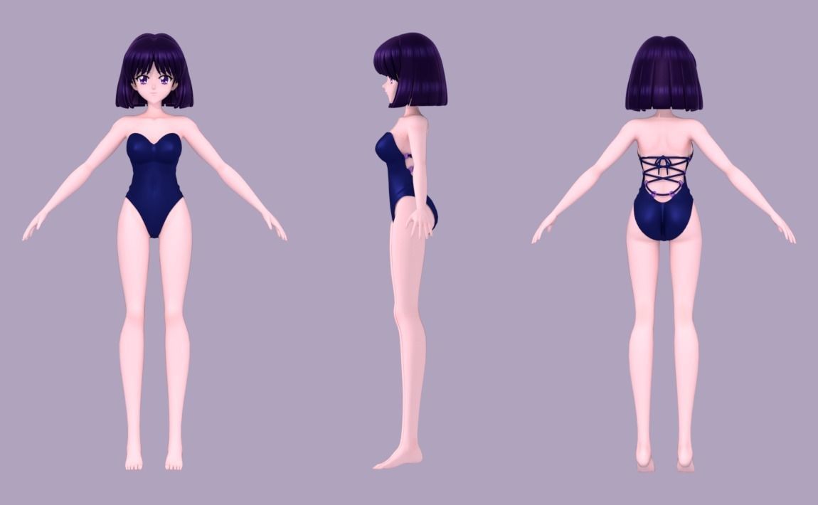 Chibiusa and Hotaru 3D Model Collection_11