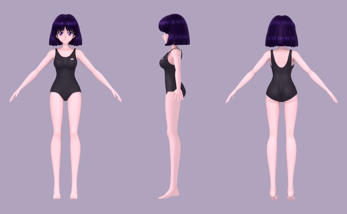 Chibiusa and Hotaru 3D Model Collection_13