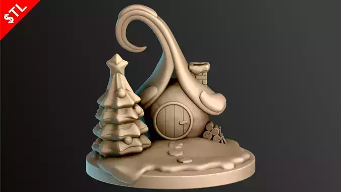 Christmas Snow House 3D print model