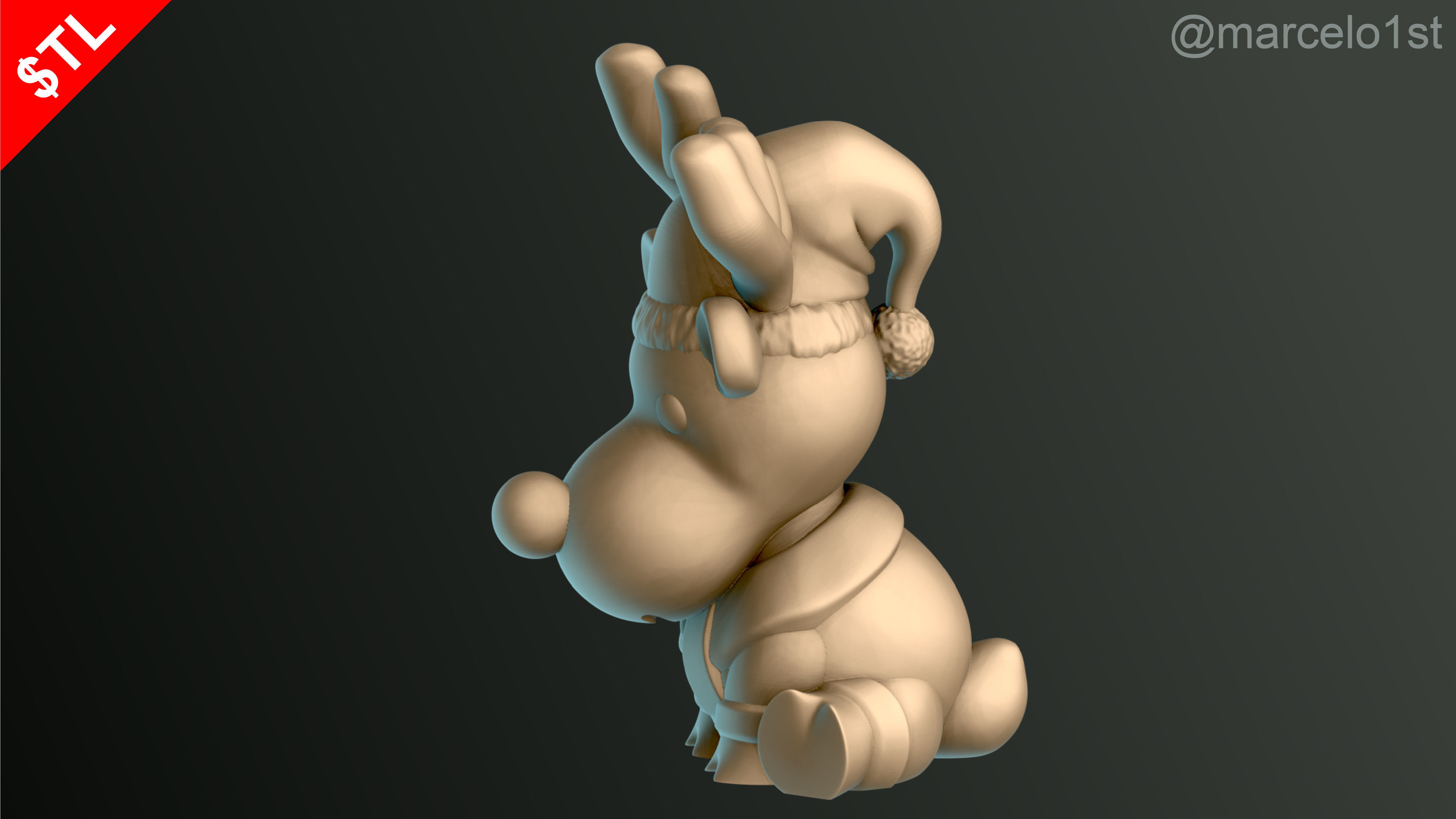 Reindeer Waiting for Santa 3D print model_8