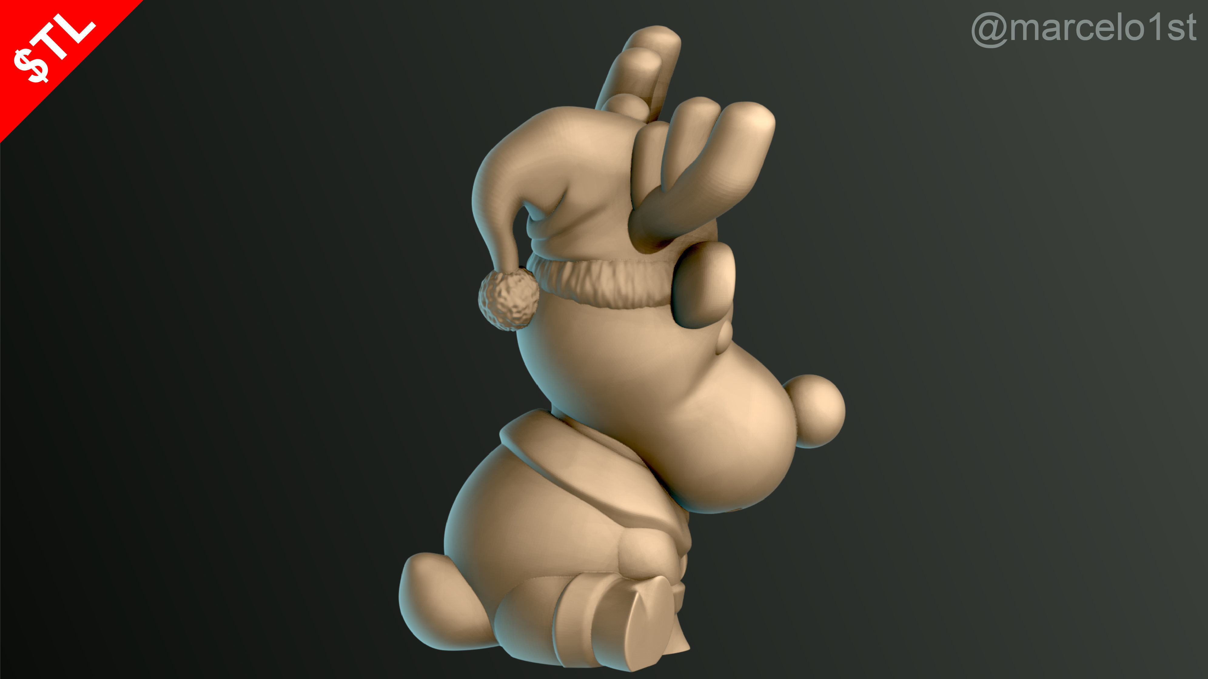 Reindeer Waiting for Santa 3D print model_3