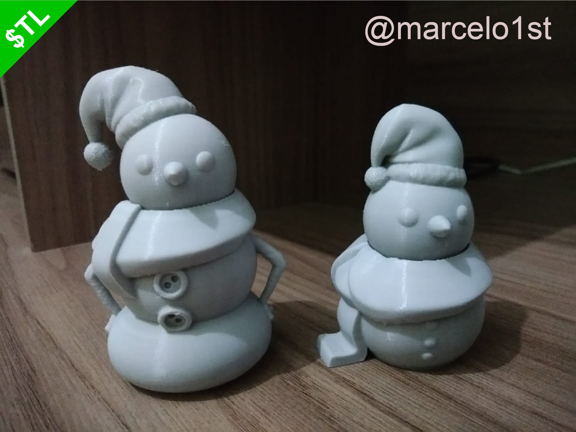 Snowman for Christmas Decoration 01 3D print model_12