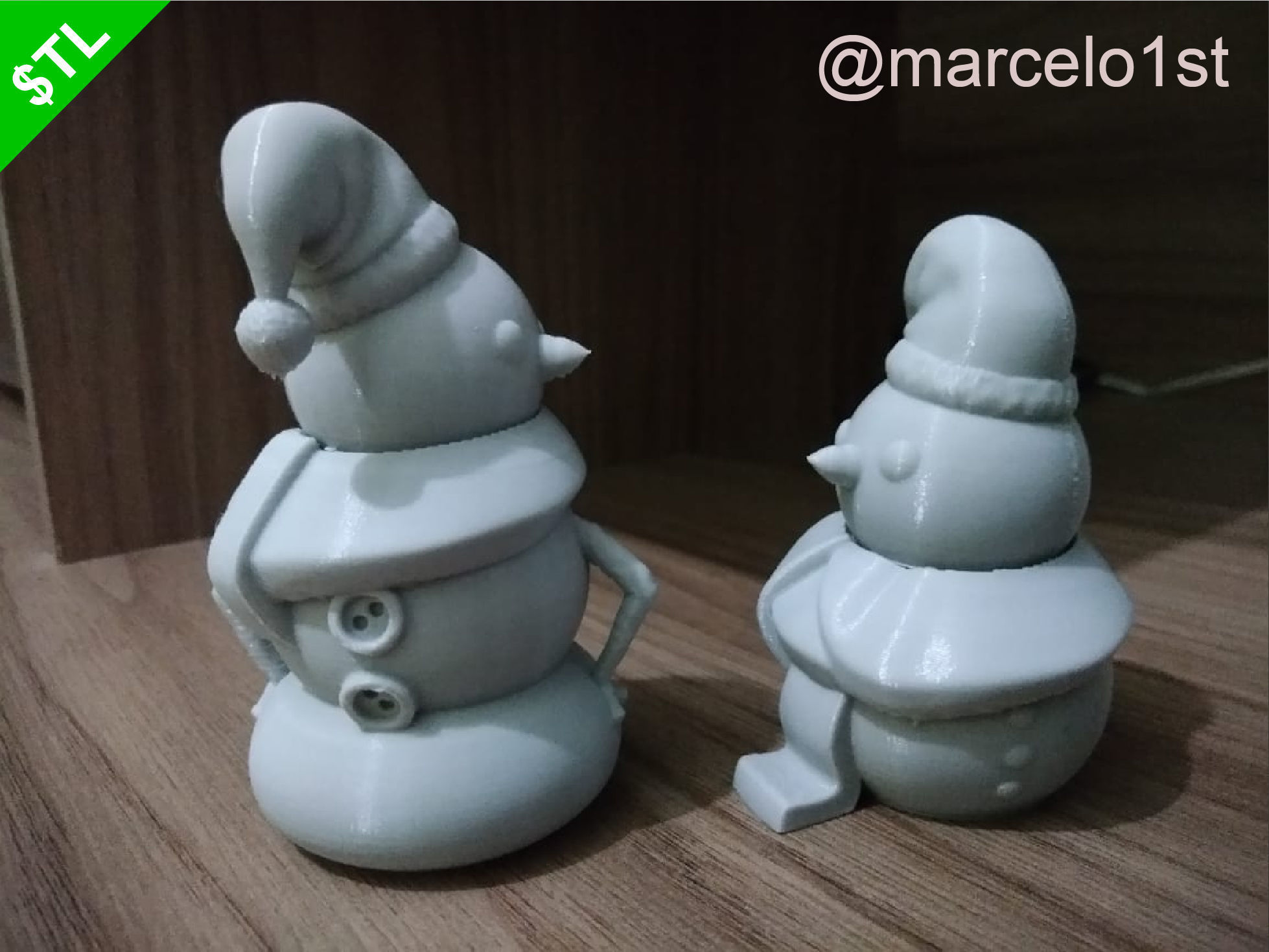 Snowman for Christmas Decoration 01 3D print model_13