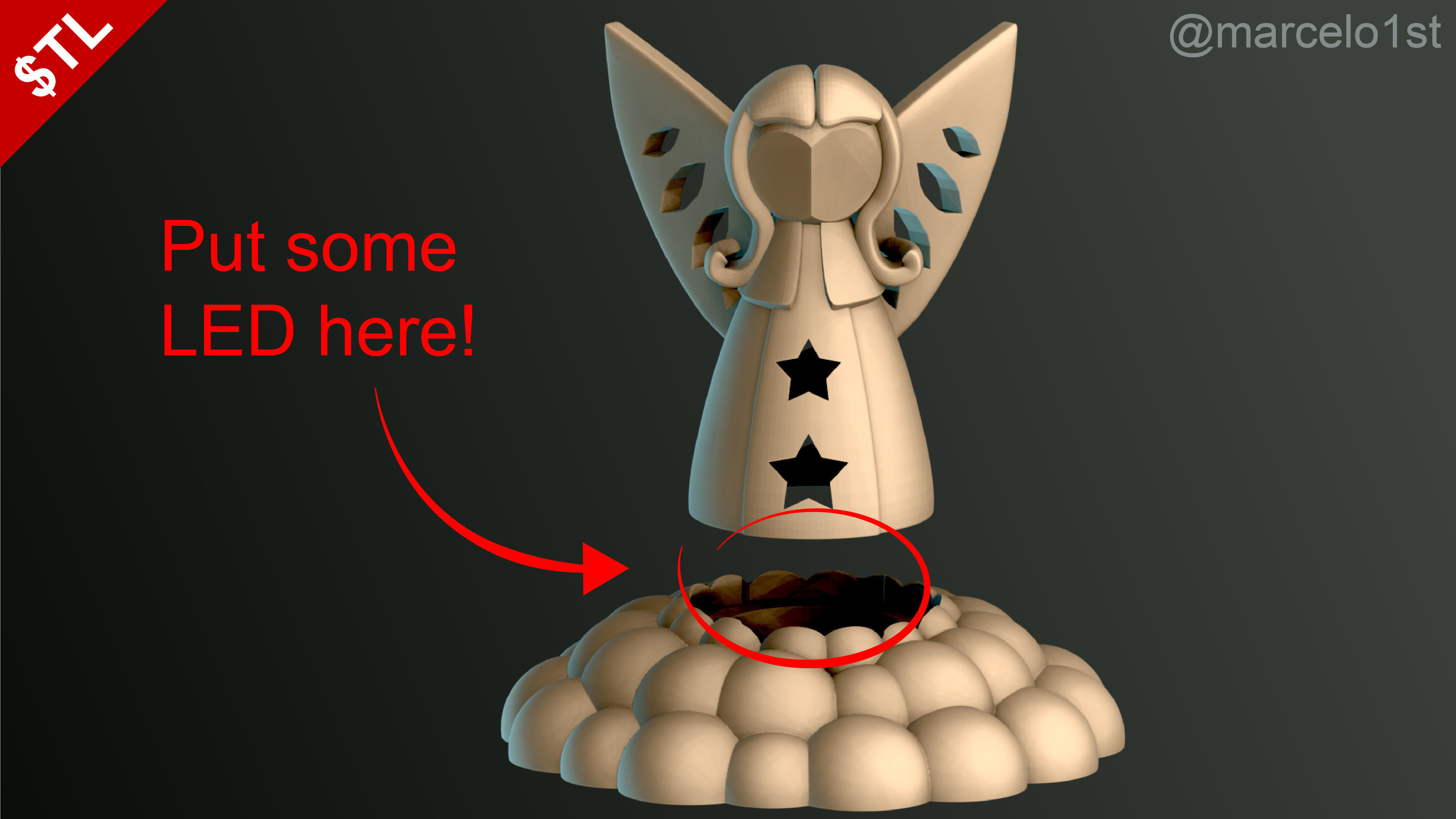 Angels for Christmas Decoration 3D print model_8