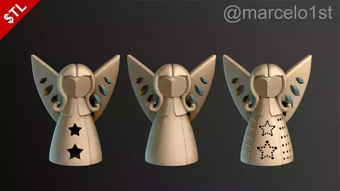 Angels for Christmas Decoration 3D print model