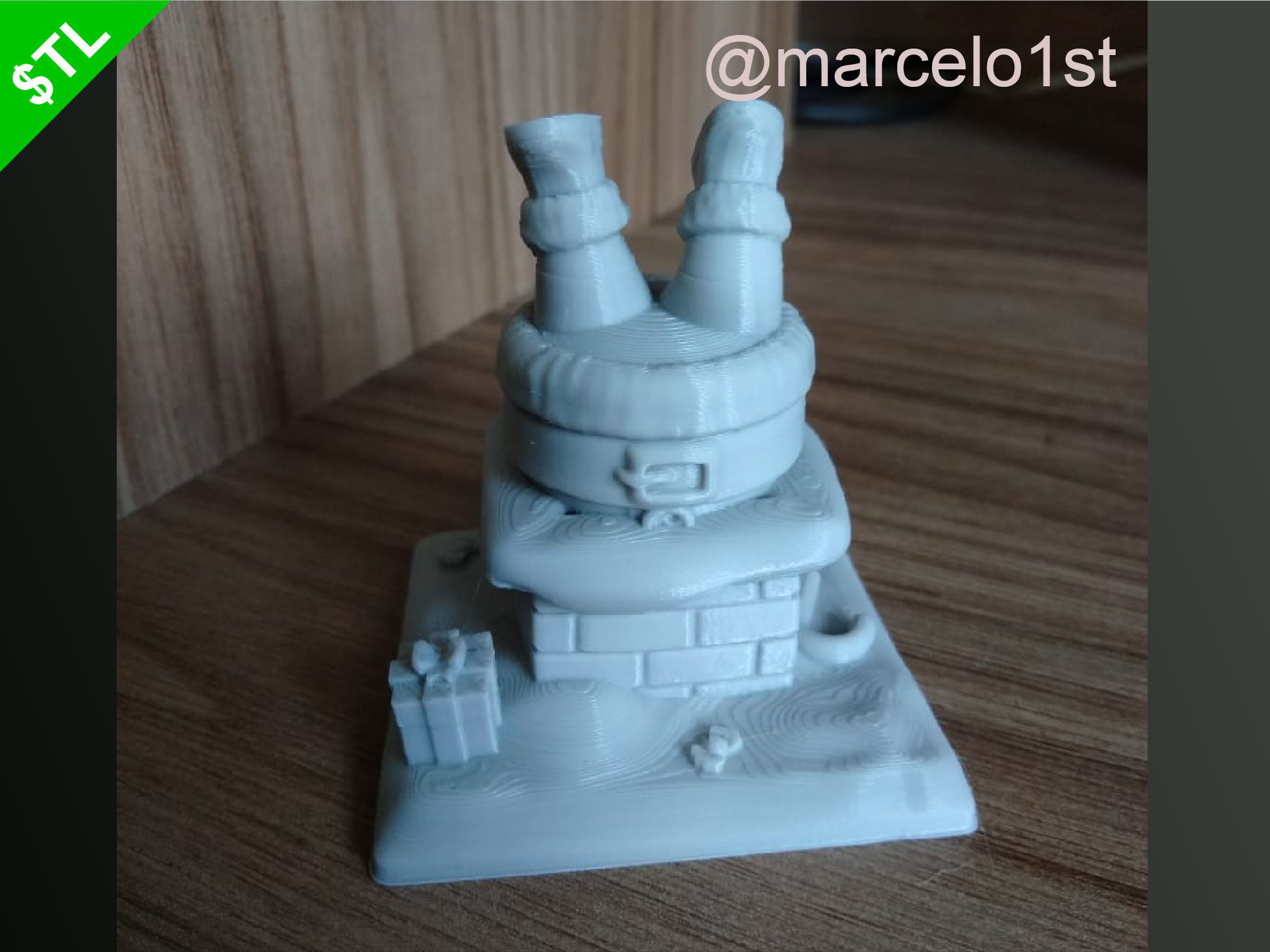 Santa Claus Trapped 3D print model_12