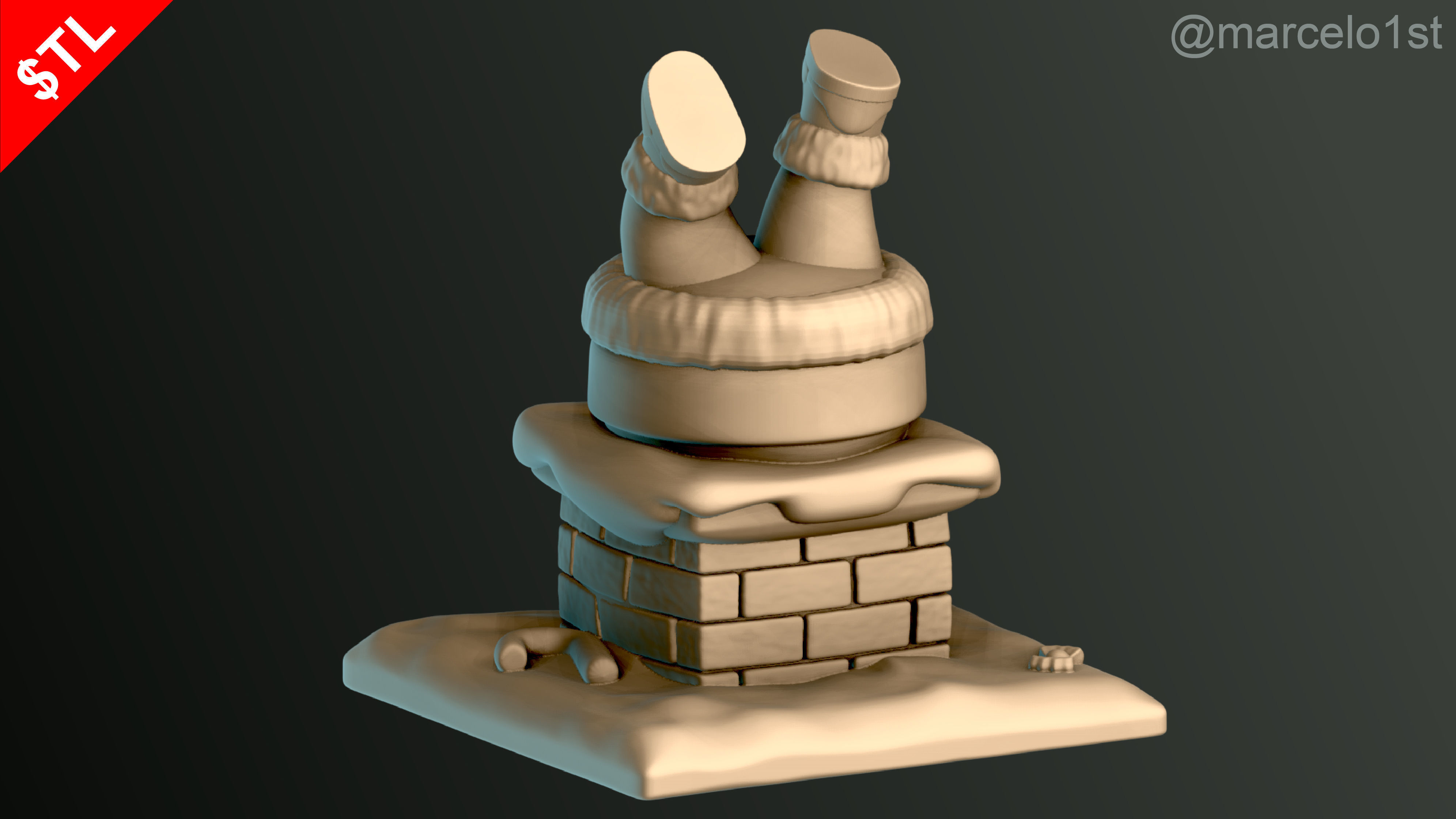 Santa Claus Trapped 3D print model_7