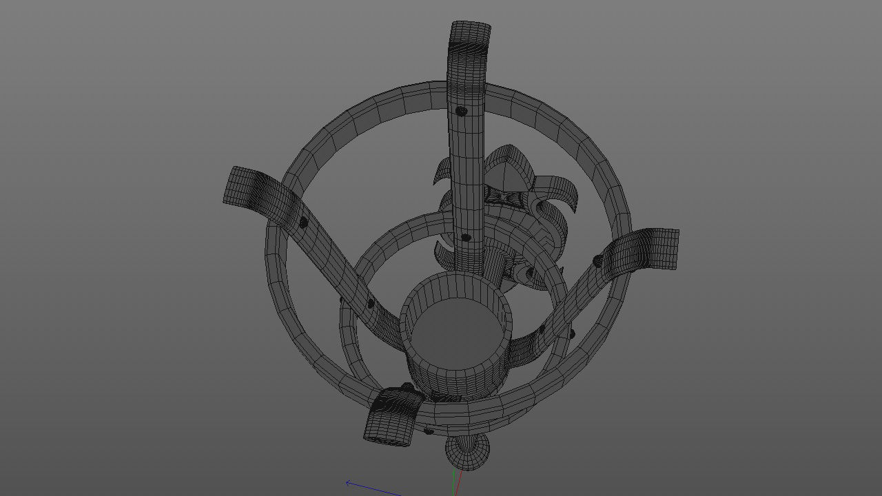 Medieval Middleage Wall Touch 3D model_5