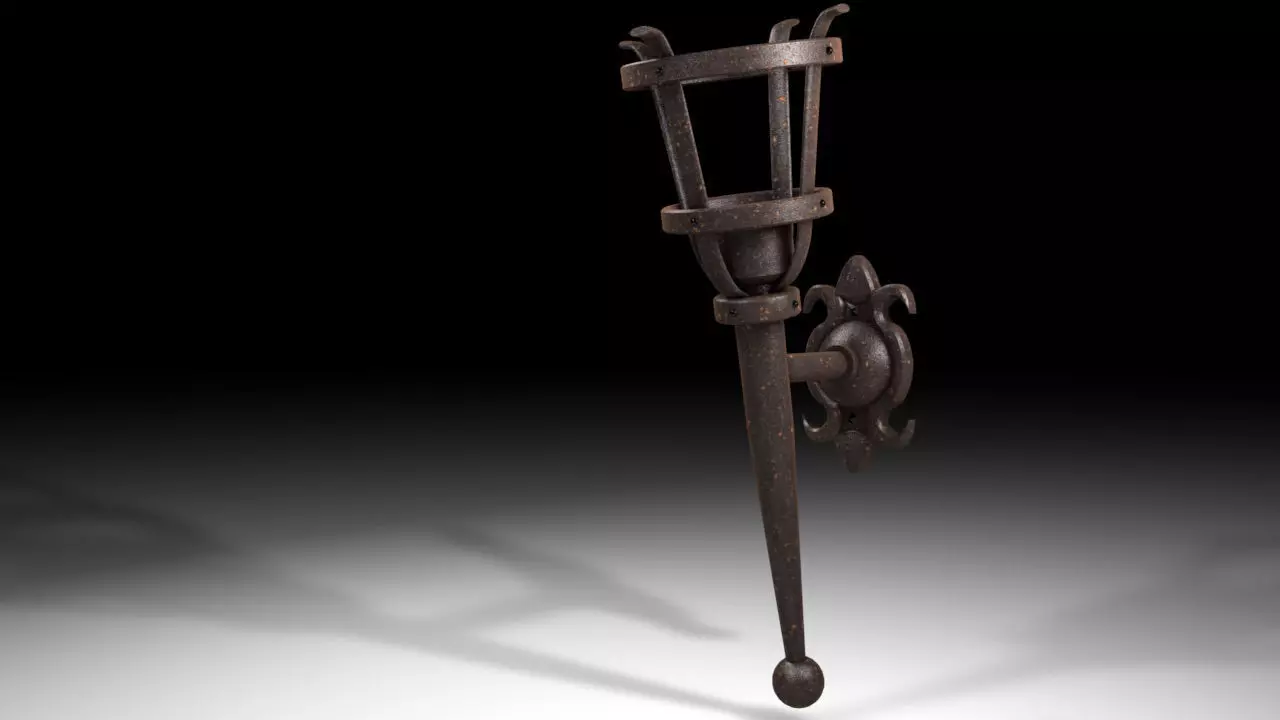 Medieval Middleage Wall Touch 3D model_0