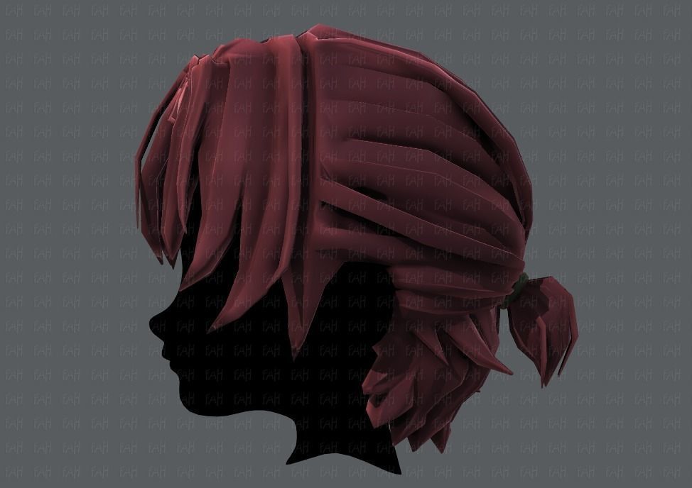3D Hair style for boy V45 Low-poly 3D model_23