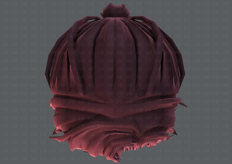 3D Hair style for boy V45 Low-poly 3D model_35