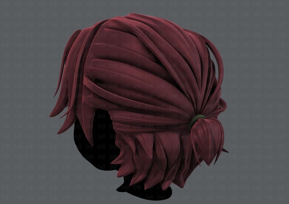 3D Hair style for boy V45 Low-poly 3D model_6