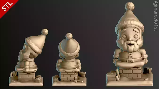 Santa Claus Trapped UP Free 3D print model