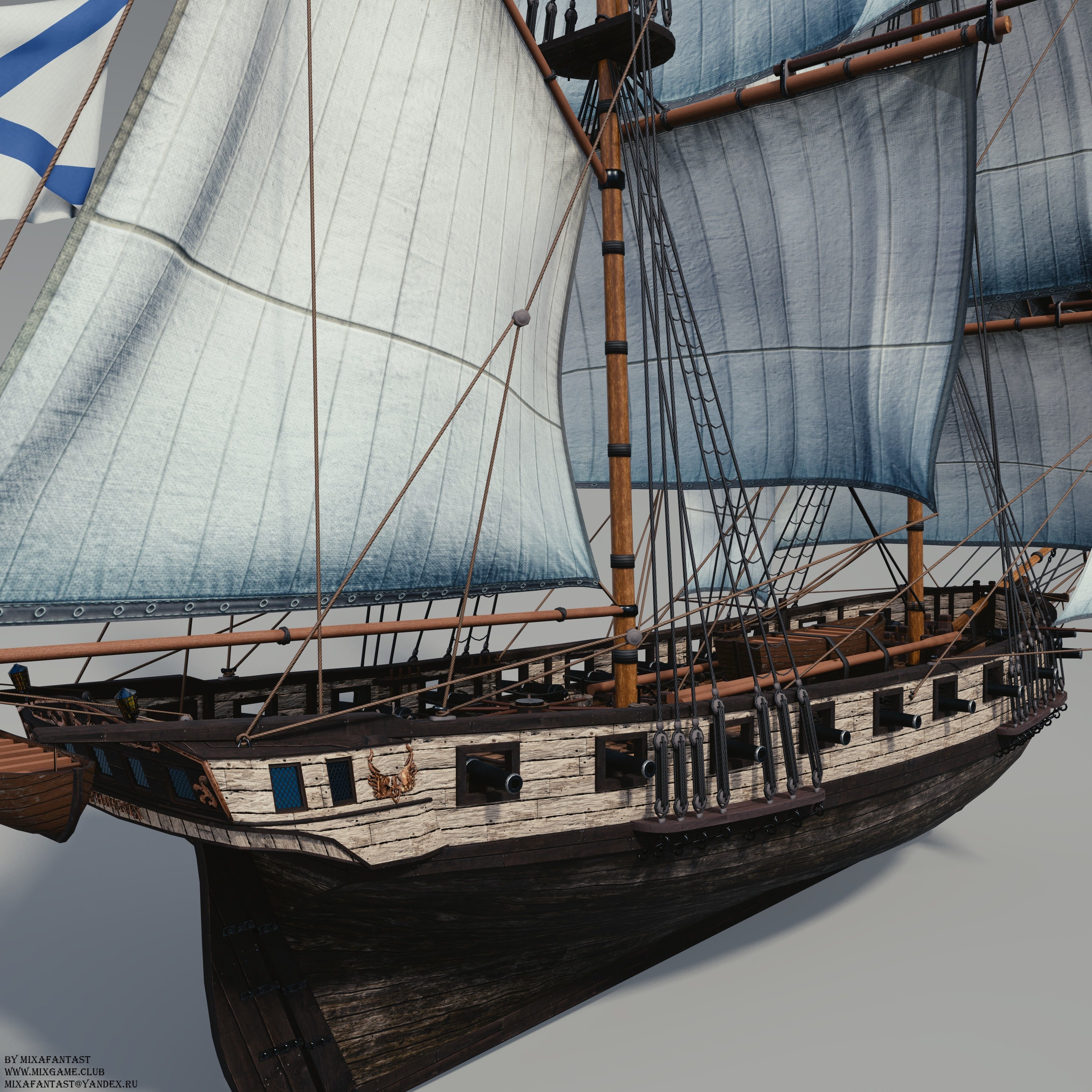 3D model of Brig Phoenix 3D model_5