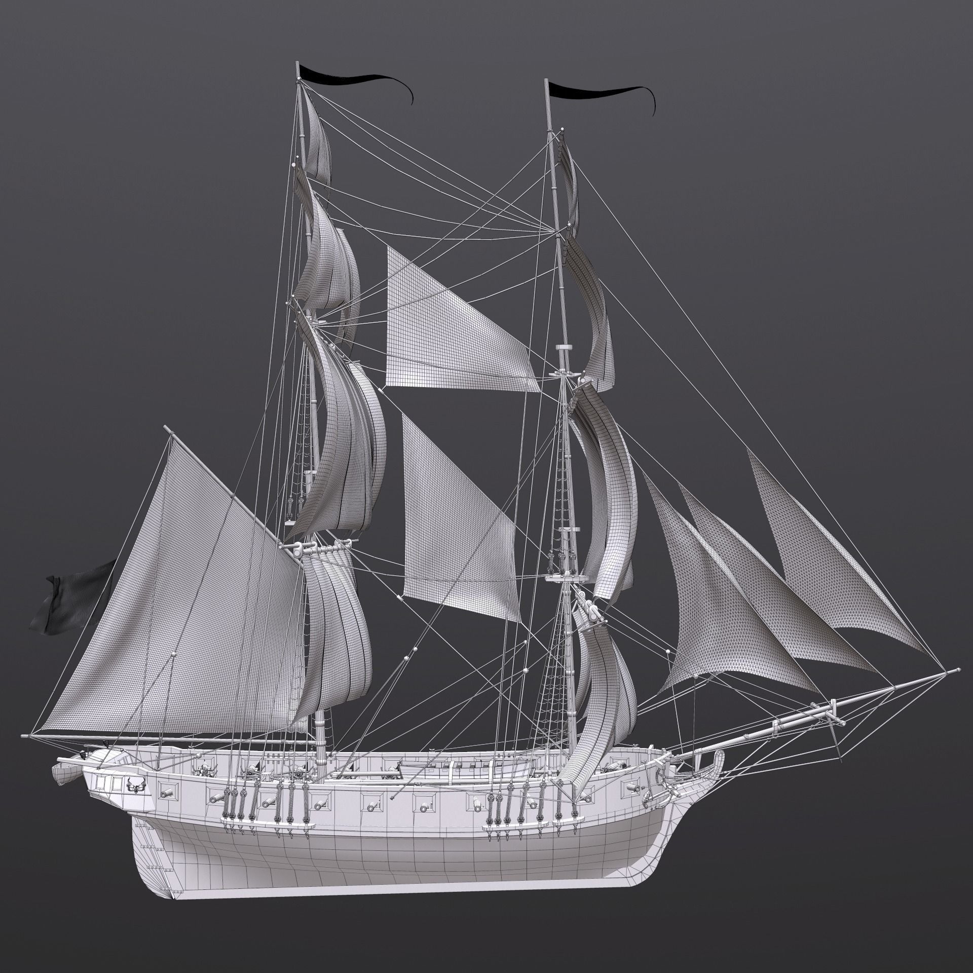 3D model of Brig Phoenix 3D model_8