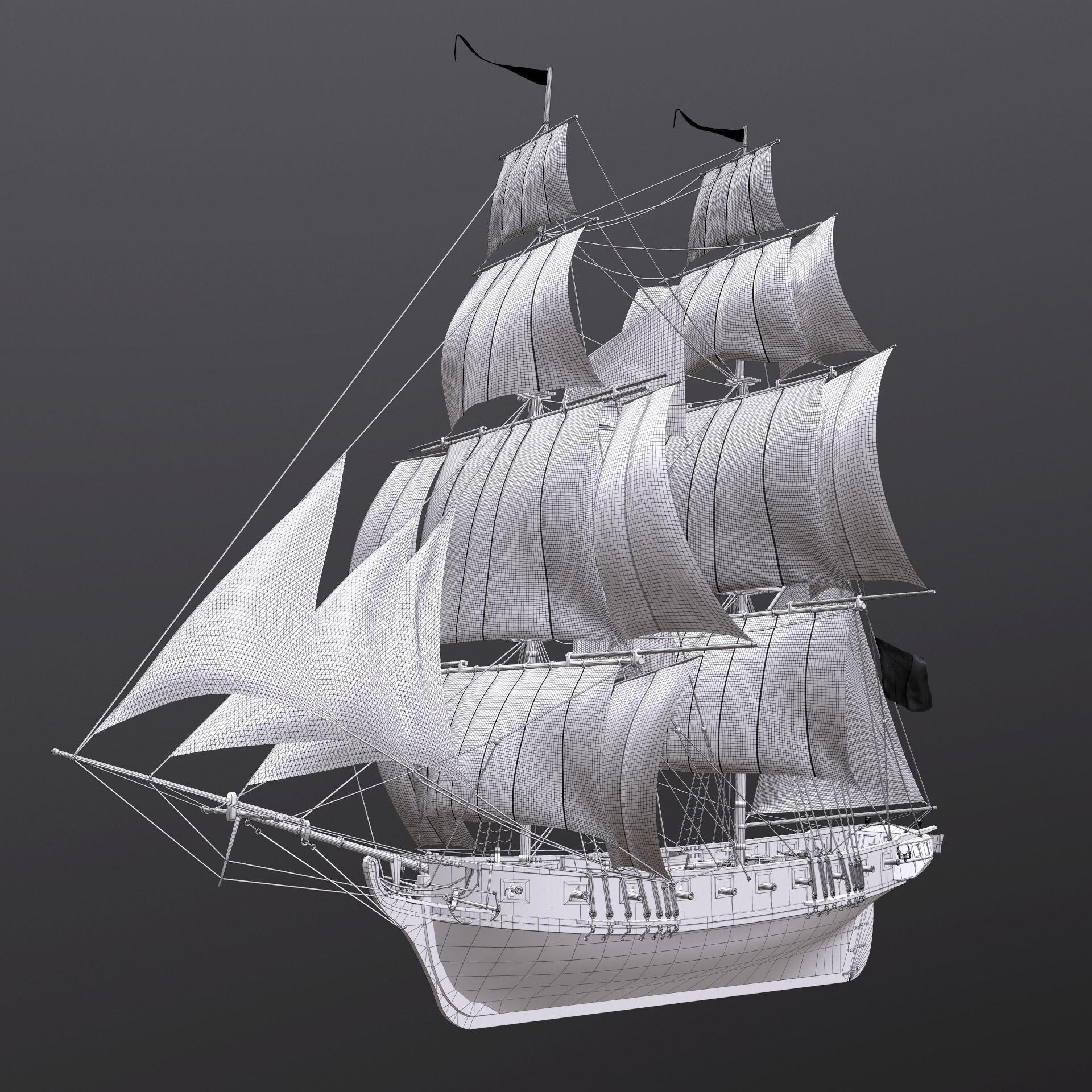 3D model of Brig Phoenix 3D model_6