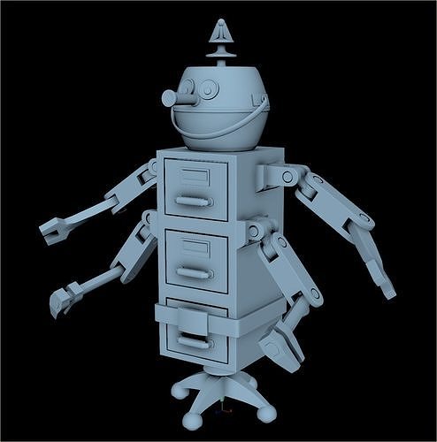 Mack the Robot Free 3D print model