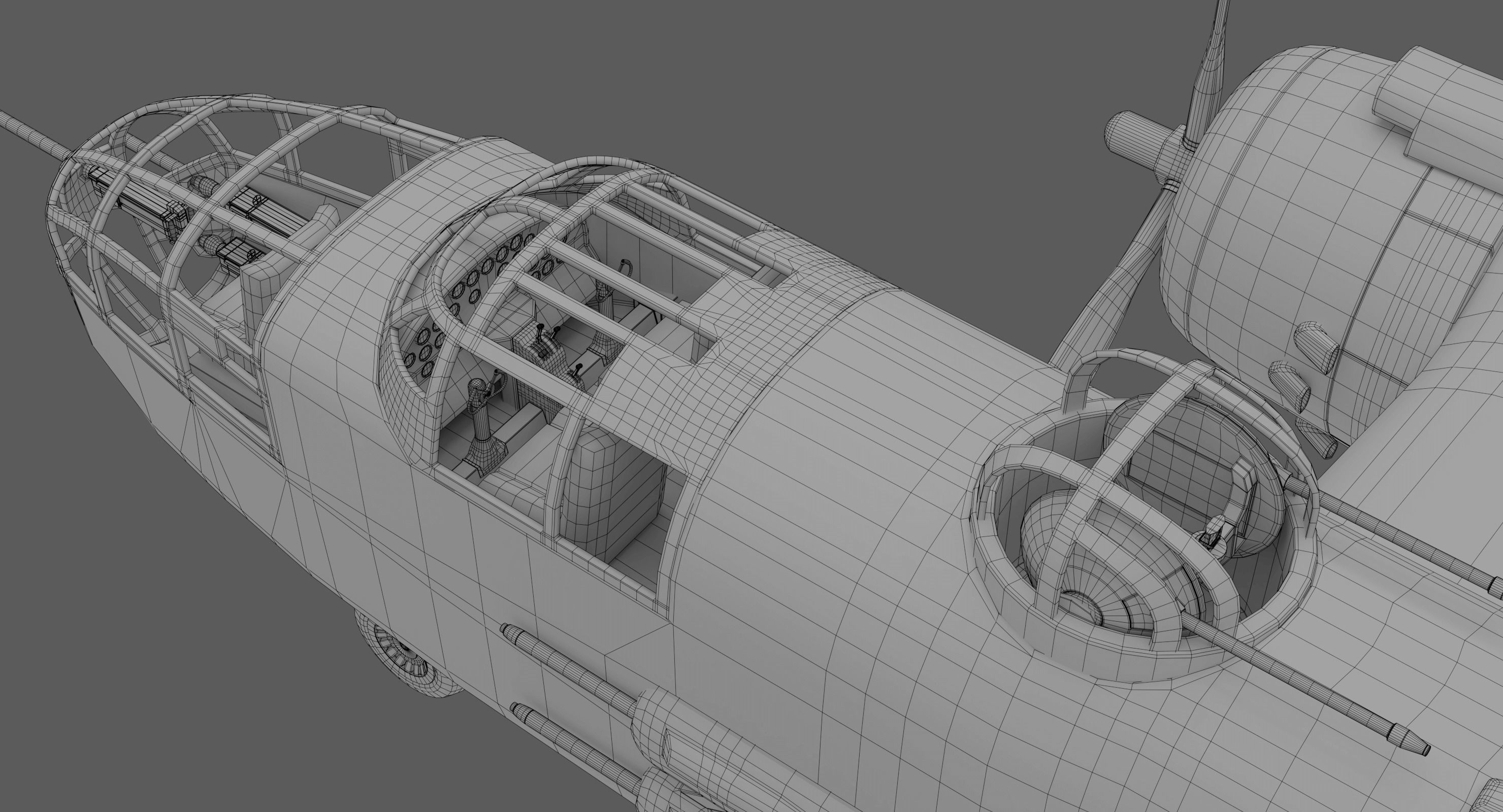 B-25 Mitchell 3D model_7